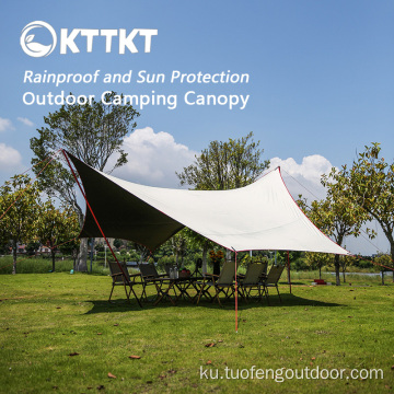 Barîna baranê û tavilê hexagonal butterfly canopy